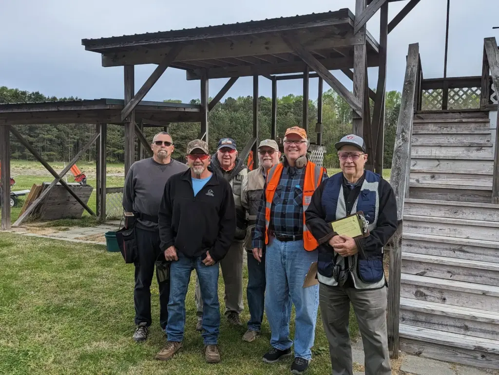 Members at the monthly shotgun fun shoot