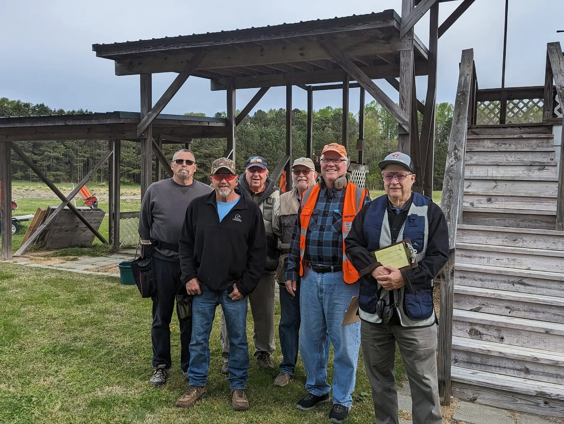 Members at the monthly shotgun fun shoot